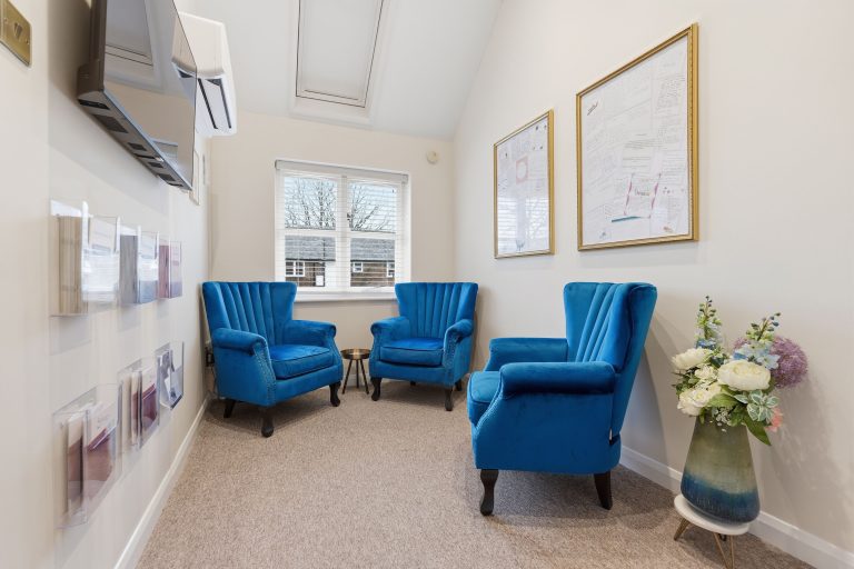 Waiting area at The Pregnancy Clinic